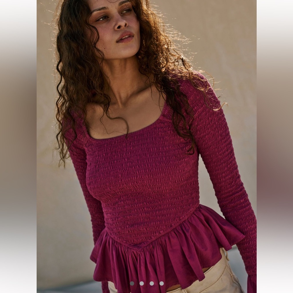 Free People Free-st ‘Tropical Vibes Top’ in Color ‘Sweetheart’